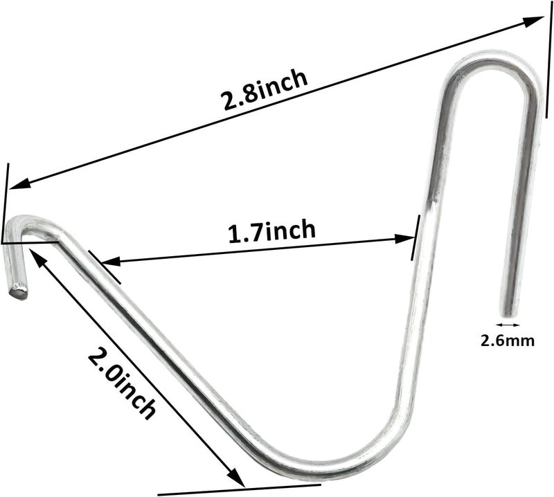 YESON T-Post Clips Galvanized Steel Fence Clips 150 PCS 10 Gauge Convenient and Fast Installation Pre-Cut Fence Ties for T-Posts/U-Posts - Image 2